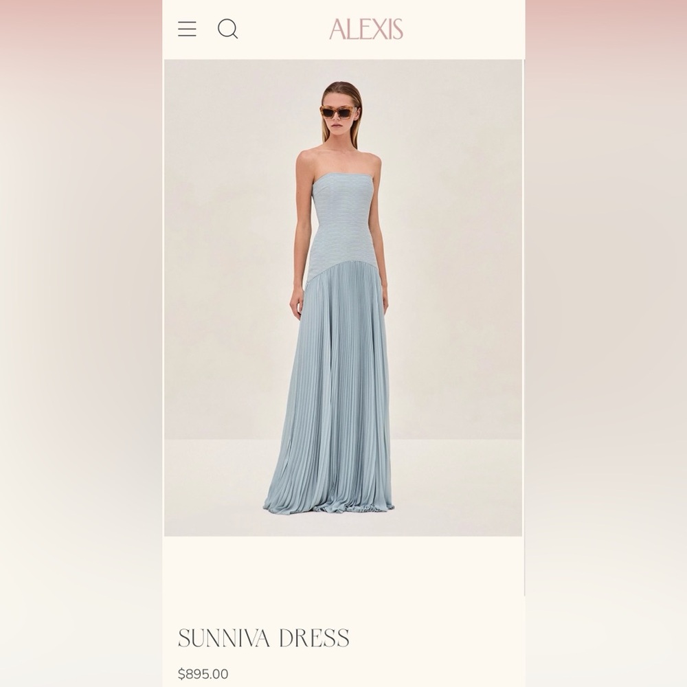 Alexis Light Blue Maxi Dress
